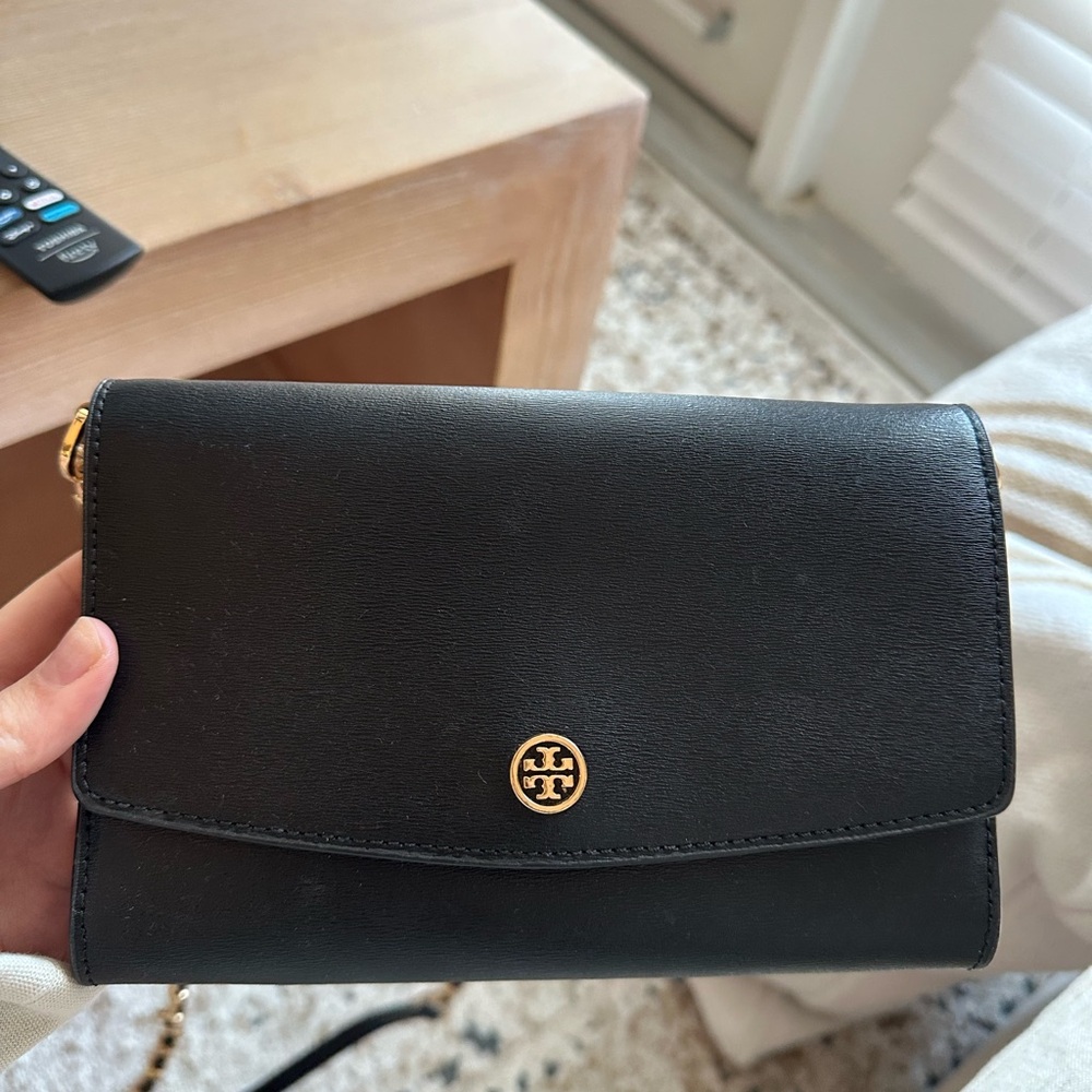 Tory Burch Black Leather Crossbody Bag
